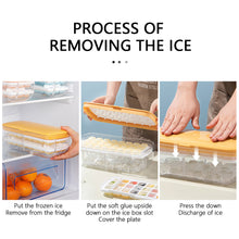 Load image into Gallery viewer, Press Type Ice Cube with Storage Box Silicone Ice Cube Tray Ice Cube Maker Home Bar DIY Ice Cube Tool with Lid
