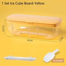 Load image into Gallery viewer, Press Type Ice Cube with Storage Box Silicone Ice Cube Tray Ice Cube Maker Home Bar DIY Ice Cube Tool with Lid
