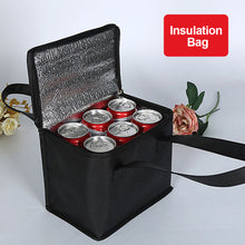 Load image into Gallery viewer, Portable Outdoor Camping Lunch Bento Bags Thermal Insulated Cooler Box Large Trips BBQ Meal Drink Zip Pack Picnic Supplies
