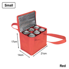 Load image into Gallery viewer, Portable Outdoor Camping Lunch Bento Bags Thermal Insulated Cooler Box Large Trips BBQ Meal Drink Zip Pack Picnic Supplies
