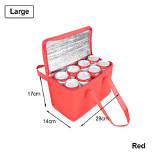 Load image into Gallery viewer, Portable Outdoor Camping Lunch Bento Bags Thermal Insulated Cooler Box Large Trips BBQ Meal Drink Zip Pack Picnic Supplies
