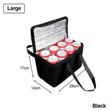 Load image into Gallery viewer, Portable Outdoor Camping Lunch Bento Bags Thermal Insulated Cooler Box Large Trips BBQ Meal Drink Zip Pack Picnic Supplies
