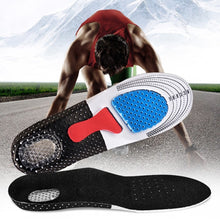 Load image into Gallery viewer, Man Women Sport Running Silicone Gel Insoles For Feet Shoes Sole Orthopedic PPad Massaging Shock Absorption Arch Support
