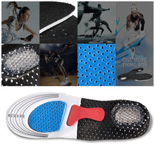 Load image into Gallery viewer, Man Women Sport Running Silicone Gel Insoles For Feet Shoes Sole Orthopedic PPad Massaging Shock Absorption Arch Support
