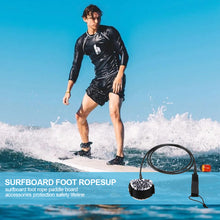 Load image into Gallery viewer, 6-12ft Surf Leg Rope Surf Leash Surfboard Leash 7mm TPU Inflatable Paddle Board Longboard SUP Foot Rope
