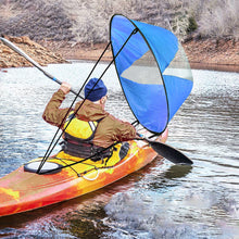 Load image into Gallery viewer, Surfboard Accessories Downwind Paddle Inflatable Canoe Drag Sail Kayak Accessories With Transparent Window Folding Thrusters
