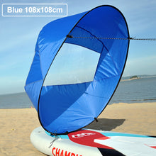 Load image into Gallery viewer, Surfboard Accessories Downwind Paddle Inflatable Canoe Drag Sail Kayak Accessories With Transparent Window Folding Thrusters

