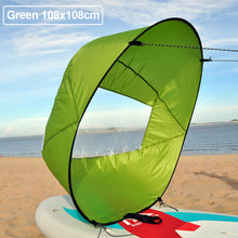 Load image into Gallery viewer, Surfboard Accessories Downwind Paddle Inflatable Canoe Drag Sail Kayak Accessories With Transparent Window Folding Thrusters
