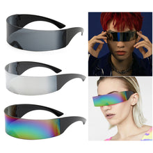 Load image into Gallery viewer, Future Warrior Rimless Sunglasses Retro Sun Glasses Mask Novelty Glasses Punk Steampunk Party Glasses Halloween Party Supplies
