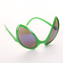Load image into Gallery viewer, Alien Party Glasses Funny Sunglasses ET Sunglasses Holiday Dance Aliens Costume Alternative Shapes Rainbow Lenses Party Supplies

