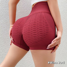 Load image into Gallery viewer, High Waist Women Shorts Fitness Sports Shorts Hip Tight Yoga Shorts Elasticity Push Up Leggings Gym Running Seamless Women's Shorts
