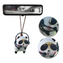 Load image into Gallery viewer, Car Interior Decoration Creative Anime Panda Pendant Ornament Swinging Doll Auto Rearview Mirror Pendant Car Accessories Gift
