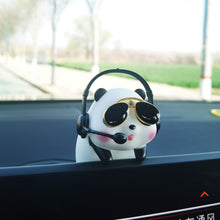 Load image into Gallery viewer, Car Interior Decoration Creative Anime Panda Pendant Ornament Swinging Doll Auto Rearview Mirror Pendant Car Accessories Gift
