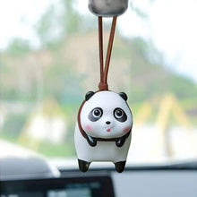 Load image into Gallery viewer, Car Interior Decoration Creative Anime Panda Pendant Ornament Swinging Doll Auto Rearview Mirror Pendant Car Accessories Gift
