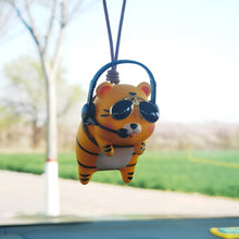 Load image into Gallery viewer, Anime Tiger Car Interior Decoration Swinging Tiger Auto Rearview Mirror Pendant Center Console Decor for Car Accessories Gift
