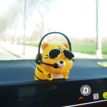 Load image into Gallery viewer, Anime Tiger Car Interior Decoration Swinging Tiger Auto Rearview Mirror Pendant Center Console Decor for Car Accessories Gift
