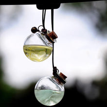 Load image into Gallery viewer, Car Perfume Pendant Hanging Bottle With Flower Essential Perfume Bottle Air Freshener Diffuser Automobiles Ornaments

