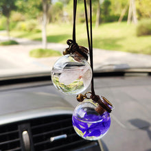 Load image into Gallery viewer, Car Perfume Pendant Hanging Bottle With Flower Essential Perfume Bottle Air Freshener Diffuser Automobiles Ornaments
