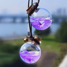 Load image into Gallery viewer, Car Perfume Pendant Hanging Bottle With Flower Essential Perfume Bottle Air Freshener Diffuser Automobiles Ornaments
