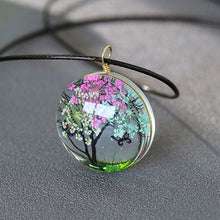 Load image into Gallery viewer, Car Interior Rear Mirror Pendant Dried Life Tree Car Craft Decoration Pendant Glass Ball Decor Accessories
