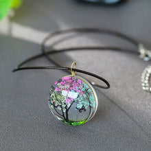 Load image into Gallery viewer, Car Interior Rear Mirror Pendant Dried Life Tree Car Craft Decoration Pendant Glass Ball Decor Accessories
