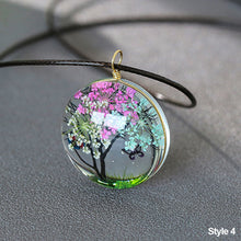 Load image into Gallery viewer, Car Interior Rear Mirror Pendant Dried Life Tree Car Craft Decoration Pendant Glass Ball Decor Accessories
