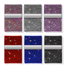 Load image into Gallery viewer, Car Bling Diamond Driver License Card Holder Driving License Credit Card Storage Interior Flip Ladies Girls Car Accessories
