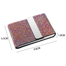 Load image into Gallery viewer, Car Bling Diamond Driver License Card Holder Driving License Credit Card Storage Interior Flip Ladies Girls Car Accessories
