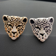 Load image into Gallery viewer, Car Perfume Air Freshener Diamond Leopard Head Car Interior Accessories Aromatherapy Ornament Air Vent Clip Crystal Leopard
