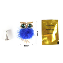 Load image into Gallery viewer, Car Air Freshener Diamond Villus Owl Car Perfume Air Vent Clip Crystal Owl Auto Accessories Interior Woman Ornament
