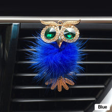 Load image into Gallery viewer, Car Air Freshener Diamond Villus Owl Car Perfume Air Vent Clip Crystal Owl Auto Accessories Interior Woman Ornament
