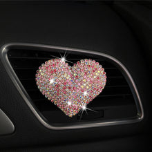 Load image into Gallery viewer, Car Perfume Air Freshener Exquisite Diamond Shape Exquisite Diamond Car Air Conditioning Decor Perfume Heart Perfume
