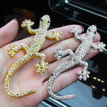 Load image into Gallery viewer, 3D Car Sticker Decoration Badge Emblem Car-Styling Diamond Lizard Gecko Creative Auto Sticker Accessories
