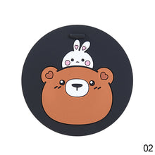 Load image into Gallery viewer, 1Pc Car Mug Coaster Cartoon Silicone Mug Cup Mat Non-slip Car Cup Mats Cute Animals Cup Pad Coaster Home Office Milk Coffee
