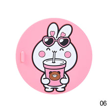 Load image into Gallery viewer, 1Pc Car Mug Coaster Cartoon Silicone Mug Cup Mat Non-slip Car Cup Mats Cute Animals Cup Pad Coaster Home Office Milk Coffee
