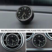 Load image into Gallery viewer, Luminous Car Clock Mini Automobiles Internal Stick-On Watch Mechanics Quartz Clocks Auto Ornament Accessories
