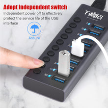 Load image into Gallery viewer, 10 Port High Speed Extension CableB 3.0 Single Row Hub Adapter For Laptop PCB Interface Device
