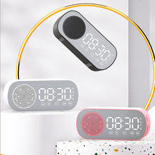 Load image into Gallery viewer, Wireless Bluetooth Speaker Clock Dual Alarm Support TF Card FM Radio Soundbar HIFI Music Box Soundbar.
