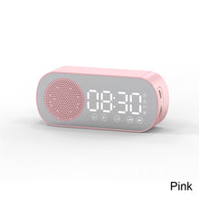 Load image into Gallery viewer, Wireless Bluetooth Speaker Clock Dual Alarm Support TF Card FM Radio Soundbar HIFI Music Box Soundbar.
