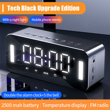 Load image into Gallery viewer, Bluetooth Speaker FM Radio TF Card Player Sound Box With Display Large Volume Desktop Alarm Clock Speaker Boom For All Phone
