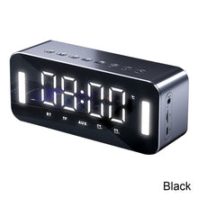 Load image into Gallery viewer, Bluetooth Speaker FM Radio TF Card Player Sound Box With Display Large Volume Desktop Alarm Clock Speaker Boom For All Phone
