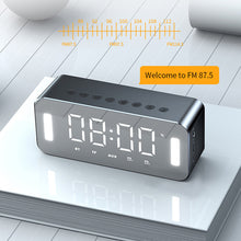 Load image into Gallery viewer, Bluetooth Speaker FM Radio TF Card Player Sound Box With Display Large Volume Desktop Alarm Clock Speaker Boom For All Phone
