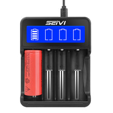 Load image into Gallery viewer, Rechargeable Battery Charger Usb Four-slot Cradle Charging Nimh Lithium Battery Battery Charger

