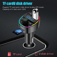 Load image into Gallery viewer, Car Bluetooth 5.0 FM Transmitter G67 Wireless Adapter Mic Audio Receiver Auto MP3 Player QC3.0 Dual USB Fast Charger Car Accessories
