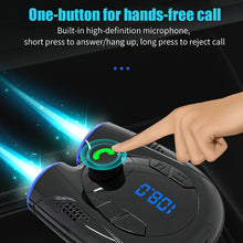 Load image into Gallery viewer, Car Handsfree Bluetooth G68 5.0 FM Transmitter Car Kit MP3 Modulator Player TF Card USB AUX Receiver Dual USB Fast Charger For Radio
