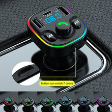 Load image into Gallery viewer, FM Transmitter G47 Button Version Bluetooth Wireless Car kit Handfree Dual USB Car Charger 2.1A MP3 Music TF Card U disk AUX Player
