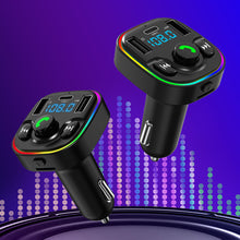Load image into Gallery viewer, FM Transmitter G47 Button Version Bluetooth Wireless Car kit Handfree Dual USB Car Charger 2.1A MP3 Music TF Card U disk AUX Player
