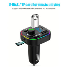 Load image into Gallery viewer, FM Transmitter G47 Button Version Bluetooth Wireless Car kit Handfree Dual USB Car Charger 2.1A MP3 Music TF Card U disk AUX Player
