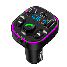 Load image into Gallery viewer, FM Transmitter G47 Button Version Bluetooth Wireless Car kit Handfree Dual USB Car Charger 2.1A MP3 Music TF Card U disk AUX Player
