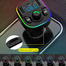 Load image into Gallery viewer, FM Transmitter G47 Bluetooth Wireless Car kit Handfree Dual USB Car Charger 2.1A MP3 Music TF Card U disk AUX Player
